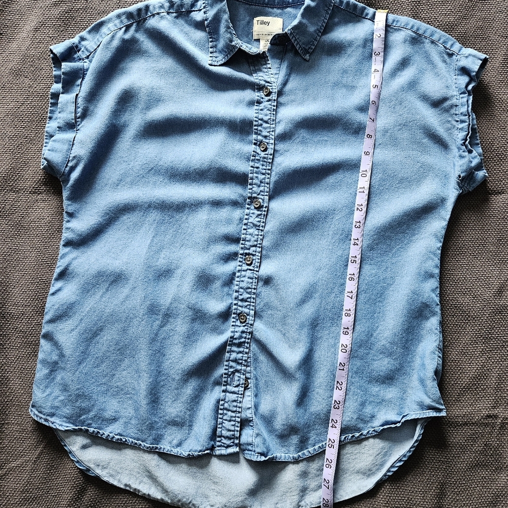 Tilley Blue Button-Up Denim Shirt - Picture 9 of 9